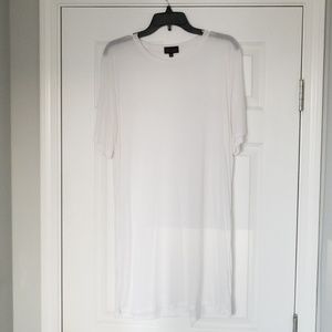 Drifter super long line white t shirt